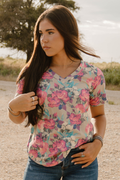Life Is A Flower V Neck - Adult & Kids T-Shirts, Sweatshirts & Hoodies apparel design preview 1