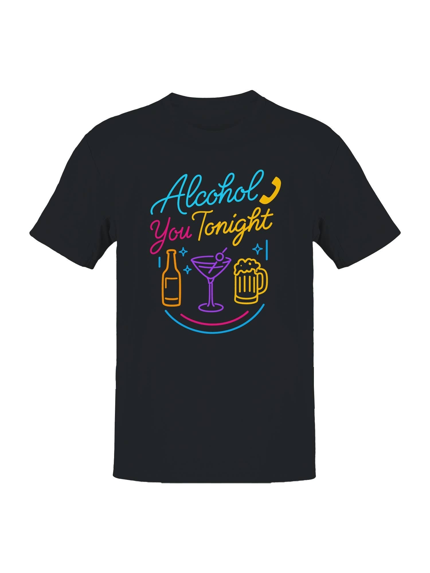Neon Cocktail Night Fun Men's - Adult & Kids T-Shirts, Sweatshirts & Hoodies apparel design preview 1