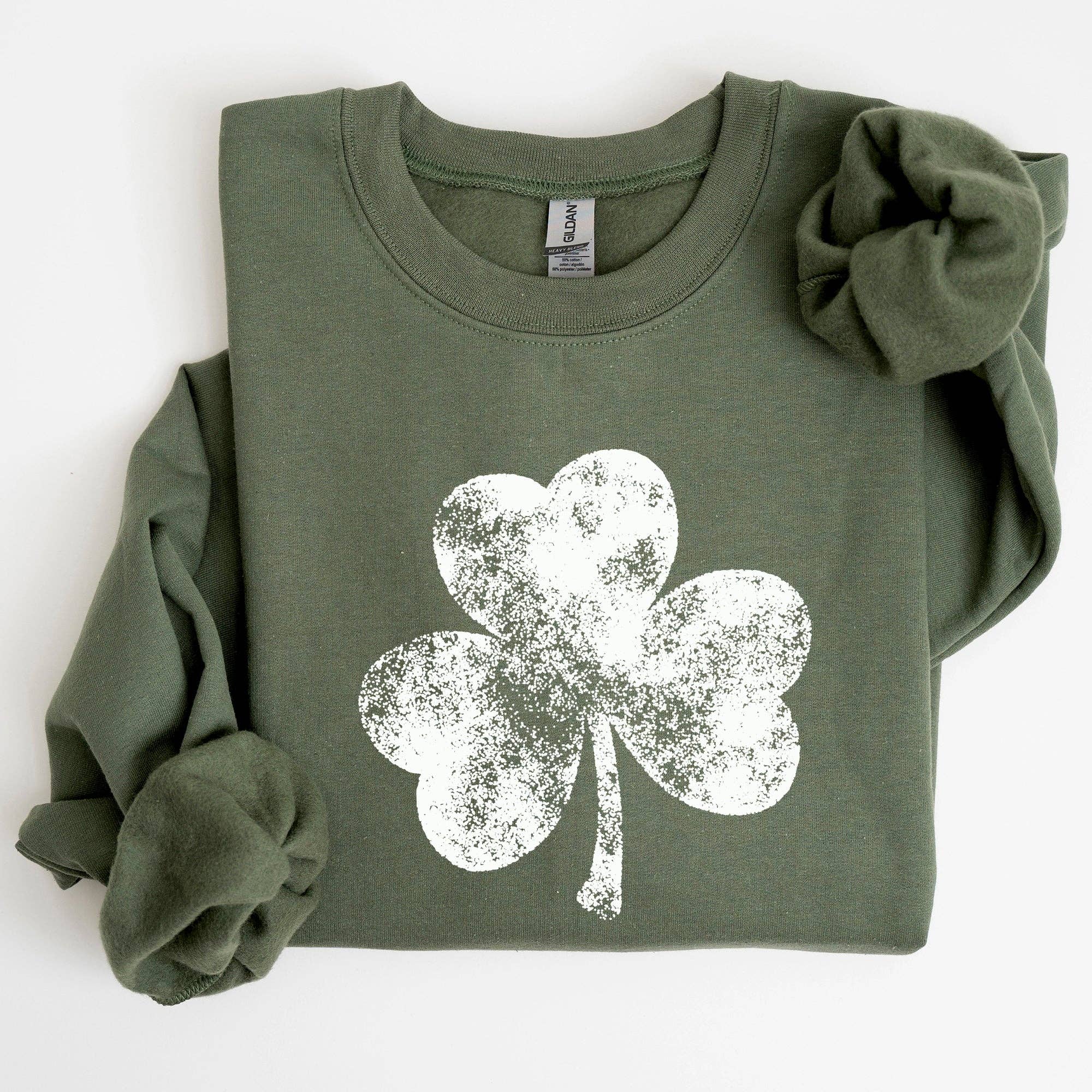 Vintage Shamrock, St Patrick's Day - Adult & Kids T-Shirts, Sweatshirts & Hoodies apparel design preview 1