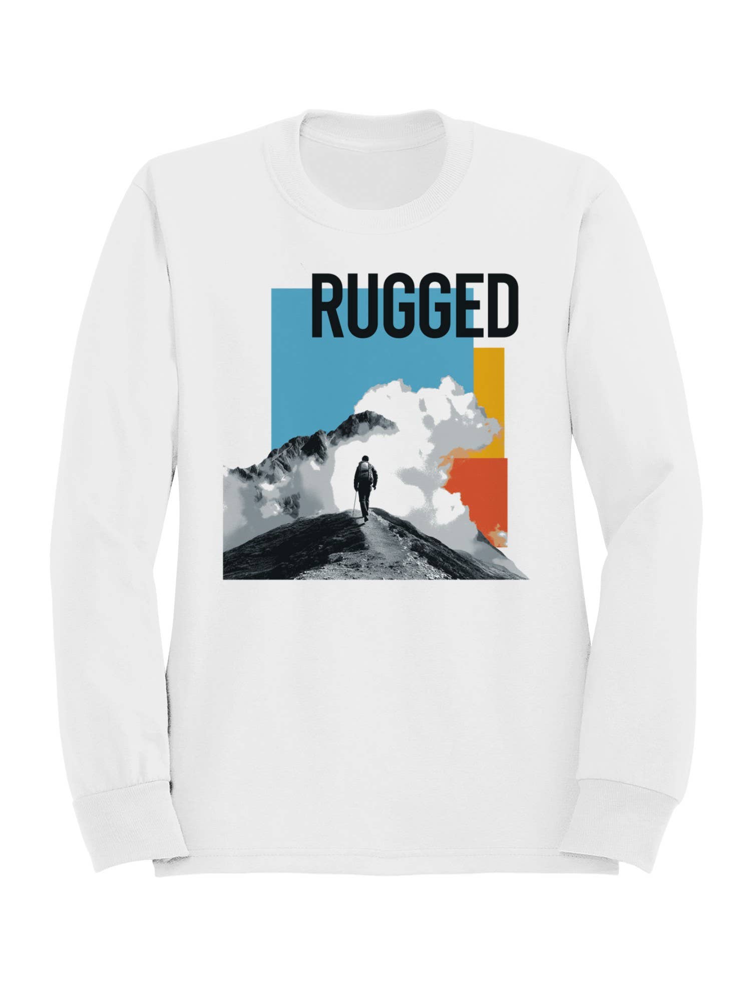 Rugged Mountain Adventure Design Men's - Adult & Kids T-Shirts, Sweatshirts & Hoodies apparel design preview 1