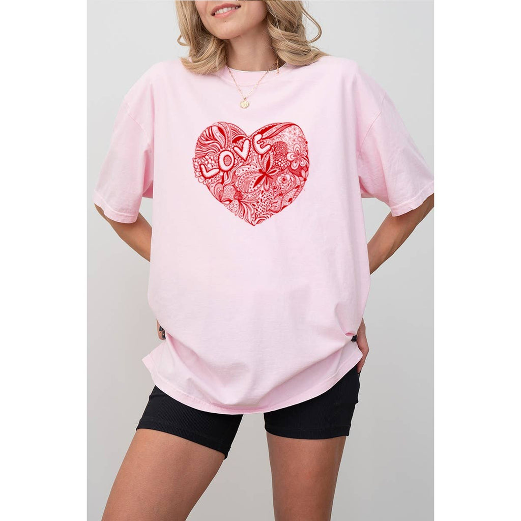 Love Valentine Graphic Oversized - Adult & Kids T-Shirts, Sweatshirts & Hoodies apparel design preview 1