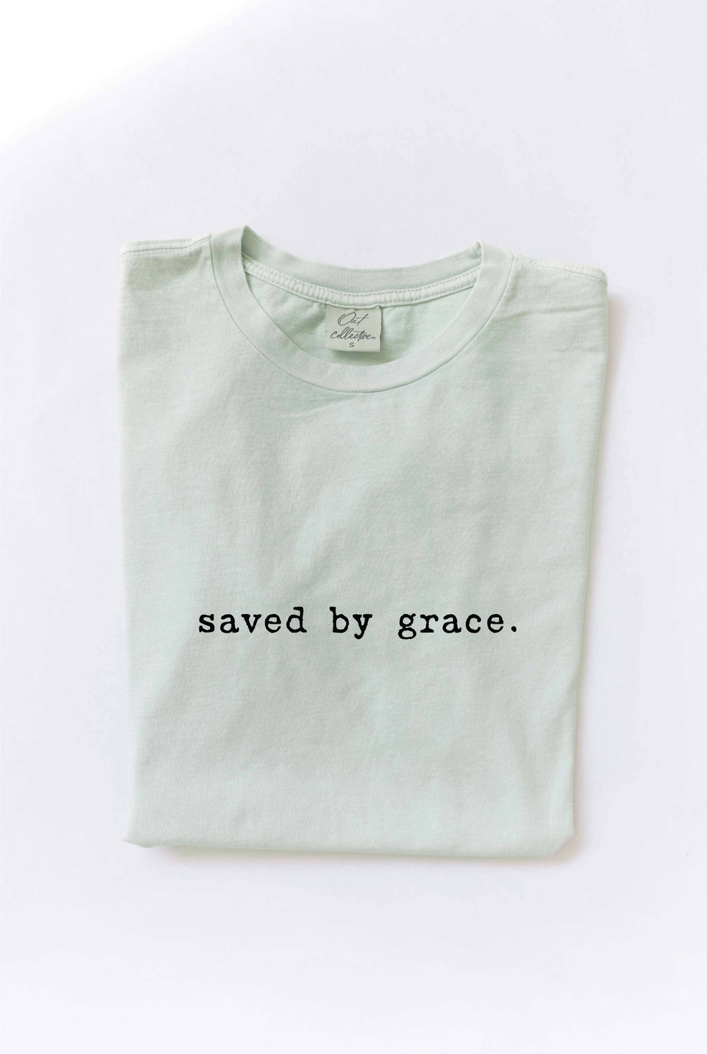 Saved By Grace Mineral Washed Graphic Top - Adult & Kids T-Shirts, Sweatshirts & Hoodies apparel design preview 1