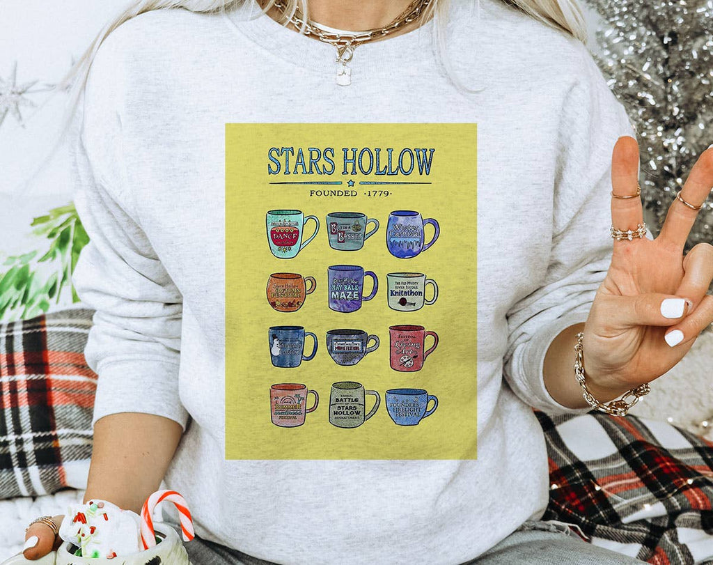 Star Hollow Coffee Cups Gilmore Girls Inspired - Adult & Kids T-Shirts, Sweatshirts & Hoodies apparel design preview 1
