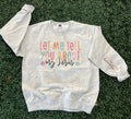 Let Me Tell You About My Jesus with Sleeve Print On - Adult & Kids T-Shirts, Sweatshirts & Hoodies apparel design preview 1