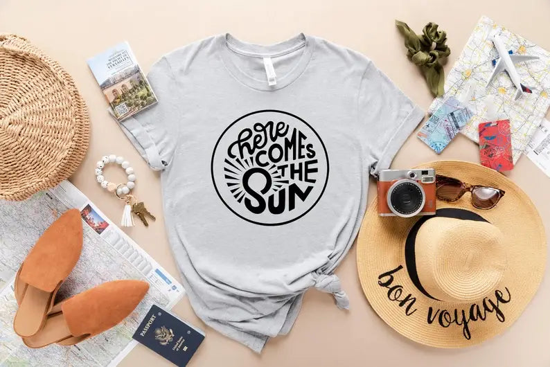 Here Comes the Sun - Adult & Kids T-Shirts, Sweatshirts & Hoodies apparel design preview 1