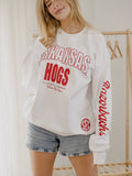 Arkansas Razorbacks Hogs Sec Sporty White - Adult & Kids T-Shirts, Sweatshirts & Hoodies apparel design preview 1