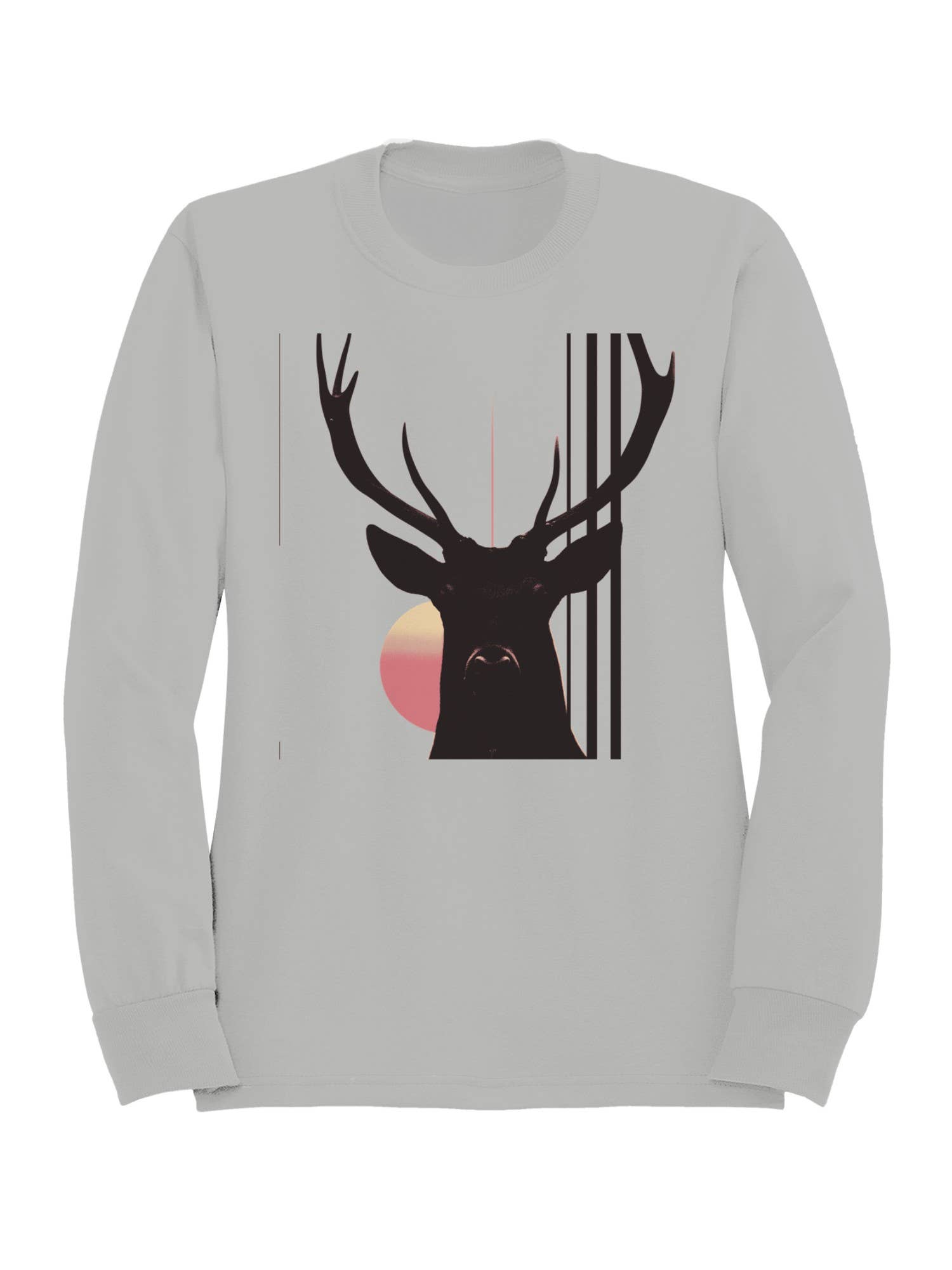 Sunrise Deer Silhouette Art Women's - Adult & Kids T-Shirts, Sweatshirts & Hoodies apparel design preview 1