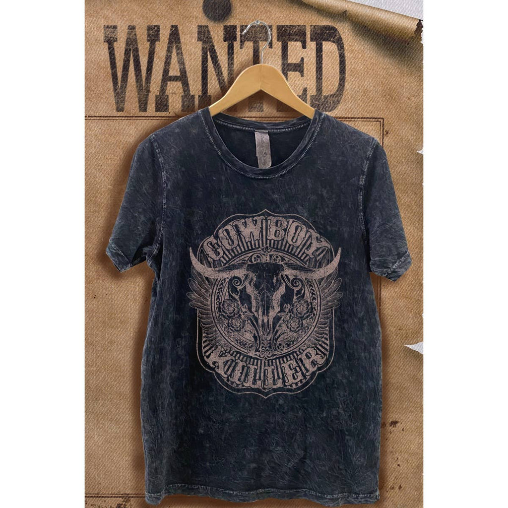 Cowboy Killer Vintage Mineral Wash Graphic - Adult & Kids T-Shirts, Sweatshirts & Hoodies apparel design preview 1