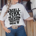 Small Town Smoke Show Western Comfort Color Graphic - Adult & Kids T-Shirts, Sweatshirts & Hoodies apparel design preview 1