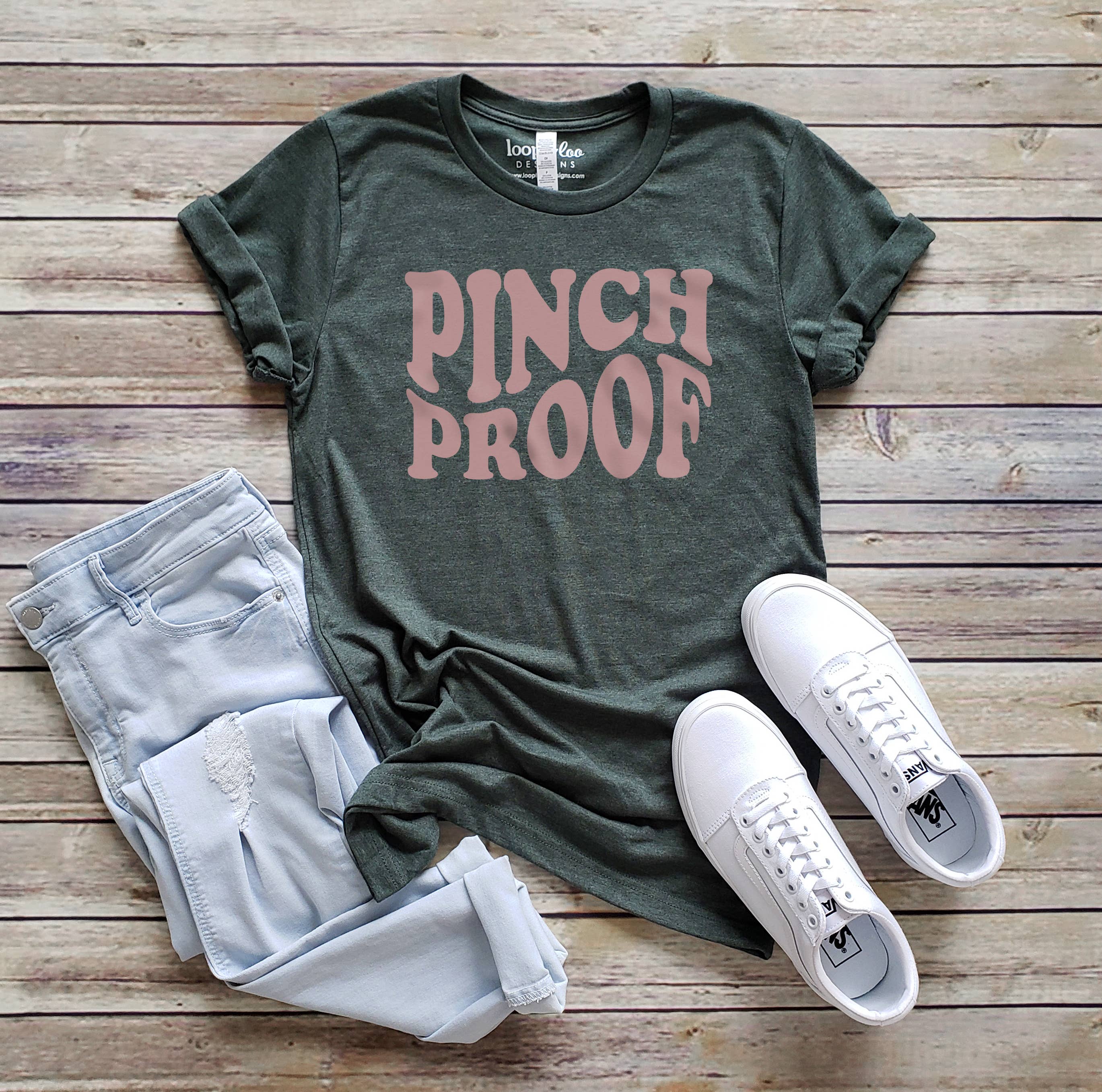 Pinch Proof St. Patrick's Day Sizes XS-2XL - Adult & Kids T-Shirts, Sweatshirts & Hoodies apparel design preview 1