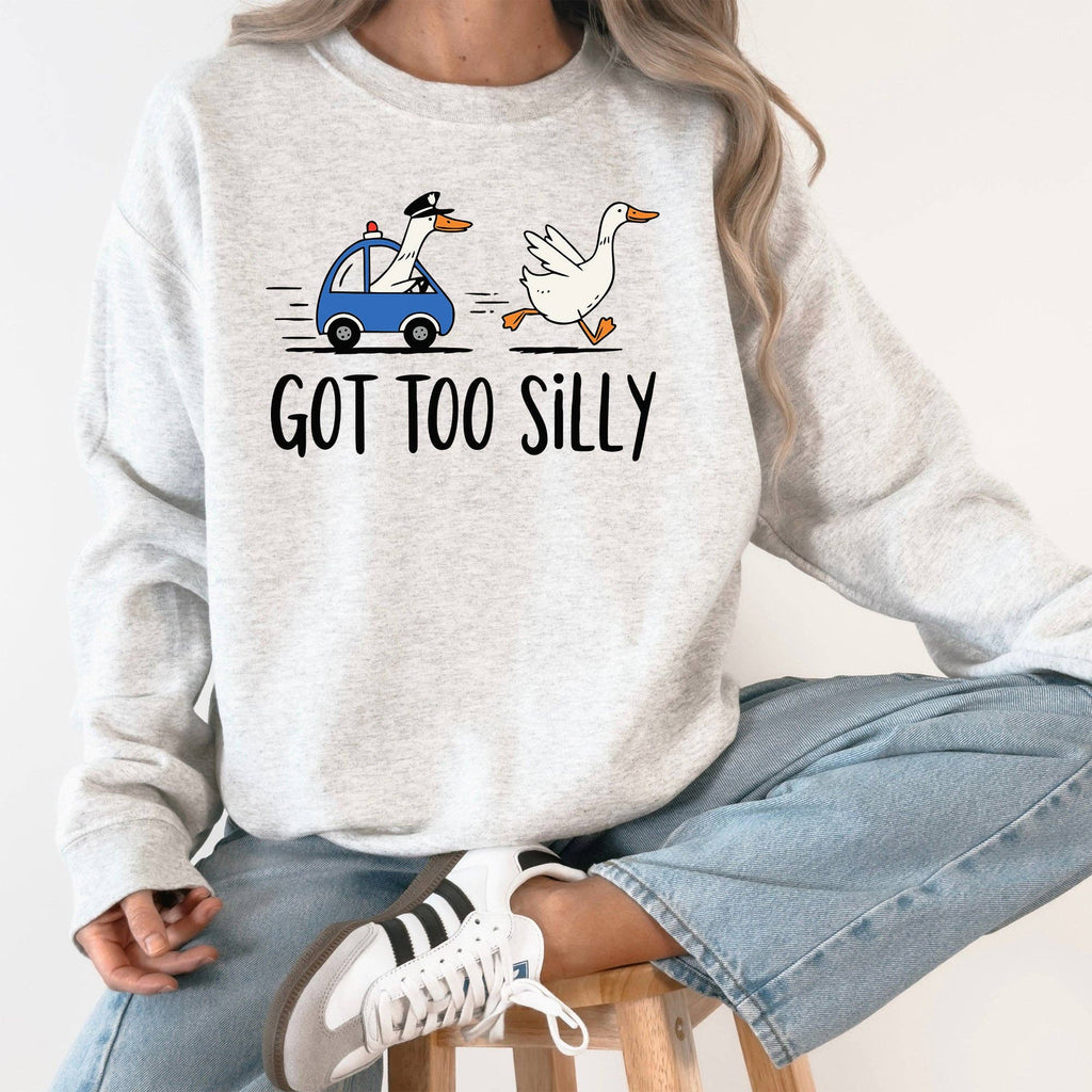 Got Too Silly, Funny Goose, - Adult & Kids T-Shirts, Sweatshirts & Hoodies apparel design preview 1