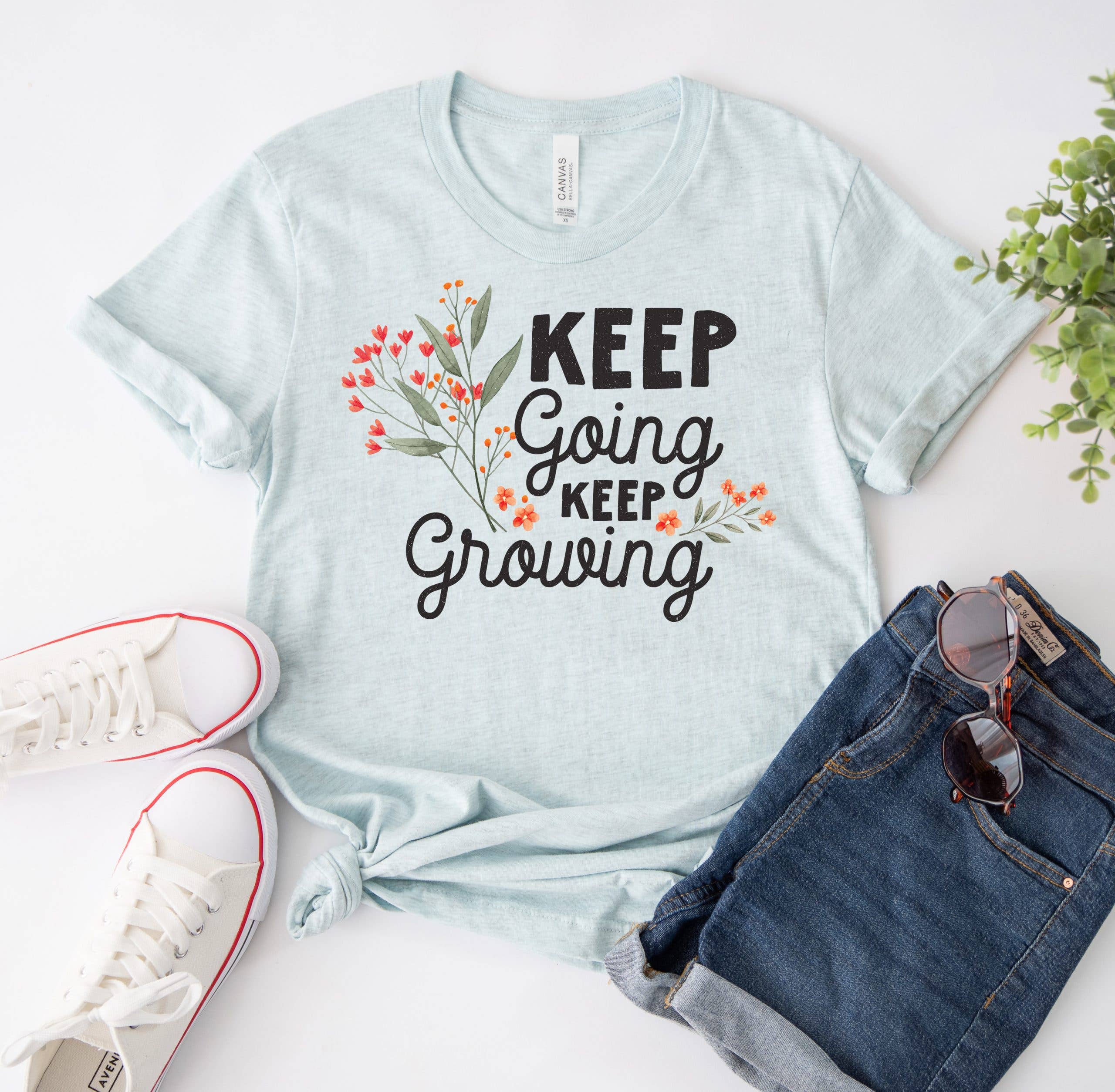 Keep Going Growing - Adult & Kids T-Shirts, Sweatshirts & Hoodies apparel design preview 1