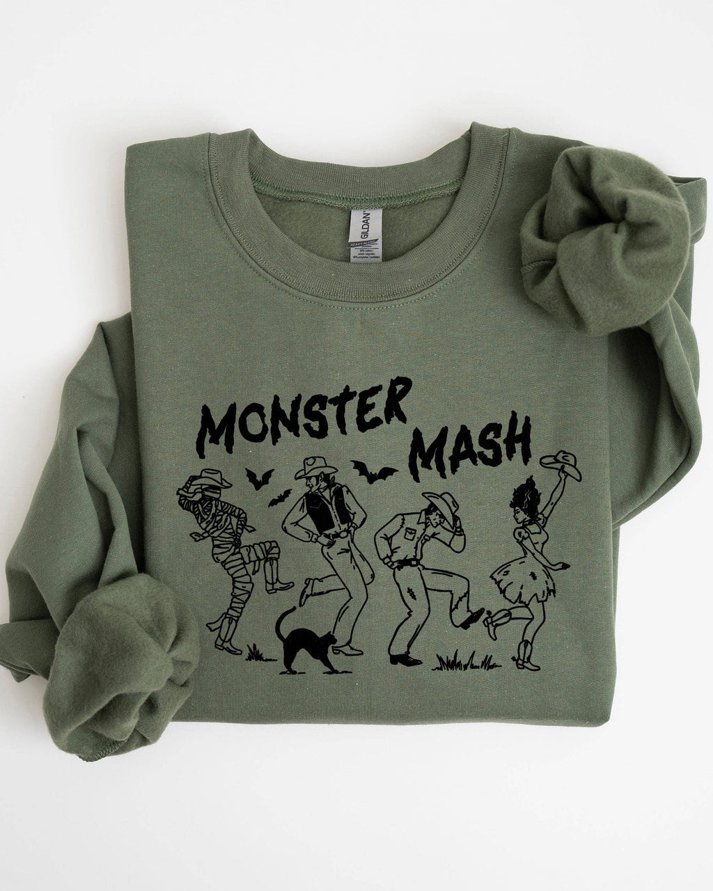 Monster Mash, Skeleton, Spooky, Halloween - Adult & Kids T-Shirts, Sweatshirts & Hoodies apparel design preview 1
