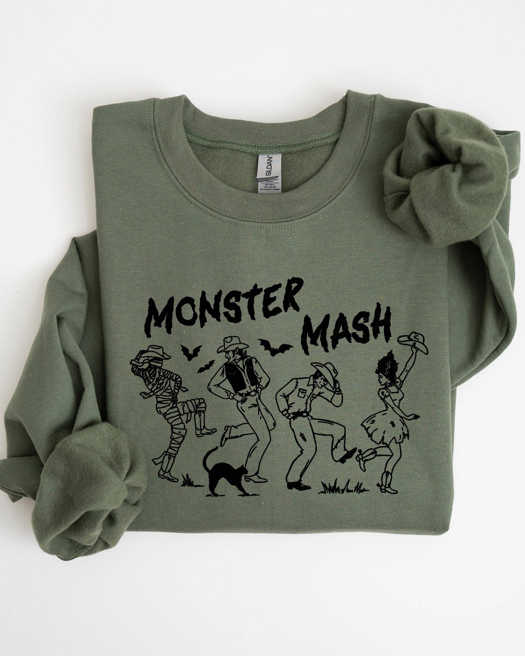 Monster Mash, Skeleton, Spooky, Halloween - Adult & Kids T-Shirts, Sweatshirts & Hoodies apparel design preview 1