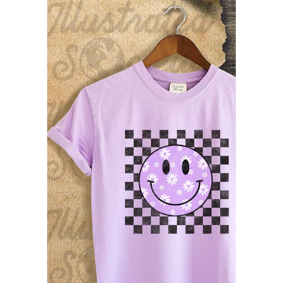 Happy Face Vintage Graphic - Adult & Kids T-Shirts, Sweatshirts & Hoodies apparel design preview 1