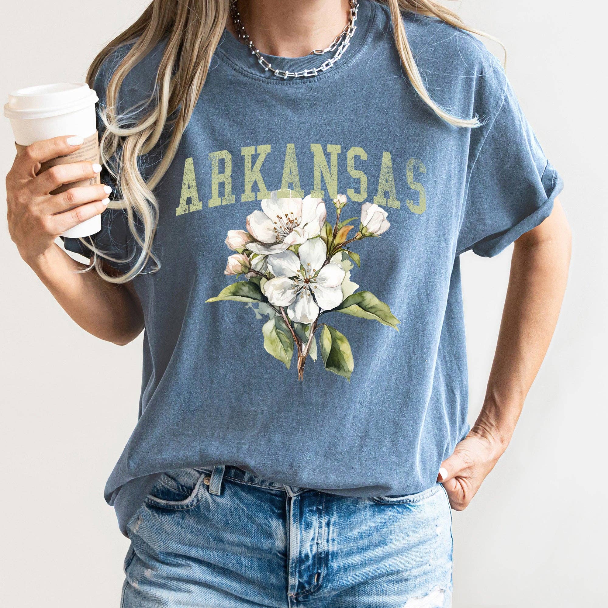 Arkansas State Flower - Adult & Kids T-Shirts, Sweatshirts & Hoodies apparel design preview 1