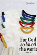 For God So Loved the World Toddler Unisex Ringer Top - Adult & Kids T-Shirts, Sweatshirts & Hoodies apparel design preview 1