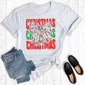 Christmas Light Coquette Bow Graphic - Adult & Kids T-Shirts, Sweatshirts & Hoodies apparel design preview 1