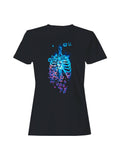 Neon Floral Ribcage Art Women's - Adult & Kids T-Shirts, Sweatshirts & Hoodies apparel design preview 1