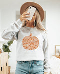 Retro Floral Pumpkin Crew Neck Trending - Adult & Kids T-Shirts, Sweatshirts & Hoodies apparel design preview 1