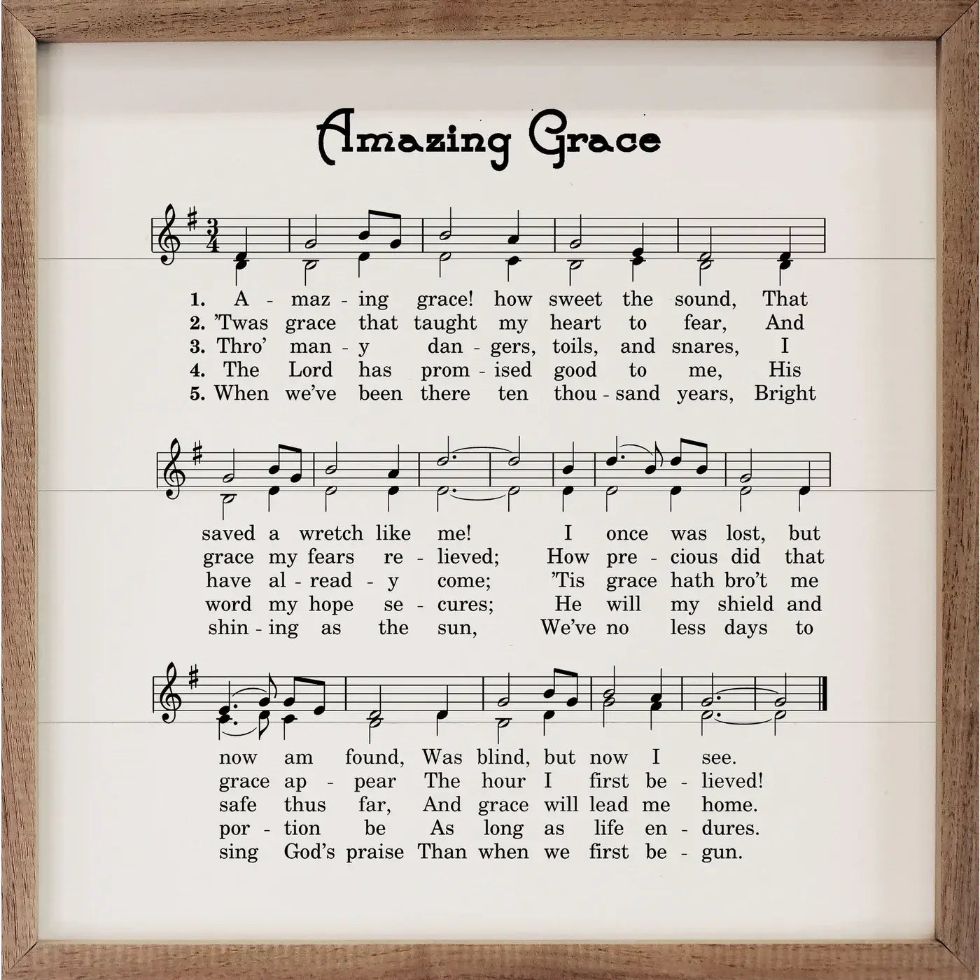 Amazing Grace Sheet Music White - Adult & Kids T-Shirts, Sweatshirts & Hoodies apparel design preview 1