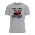 Vandalizing A Tesla 3692 - Adult & Kids T-Shirts, Sweatshirts & Hoodies apparel design preview 1