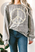 Peace Flower Plant Kindness Mineral Terry - Adult & Kids T-Shirts, Sweatshirts & Hoodies apparel design preview 1
