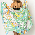 Tropical Floral Print Scarf - Adult & Kids T-Shirts, Sweatshirts & Hoodies apparel design preview 1