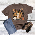 Pumpkin Boho Bow Floral Graphic - Adult & Kids T-Shirts, Sweatshirts & Hoodies apparel design preview 1