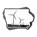 Iowa Wind Turbine Black White Die-Cut Sticker - Adult & Kids T-Shirts, Sweatshirts & Hoodies apparel design preview 1