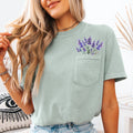 Lavender, Floral Pocket Beautiful, Gorgeous - Adult & Kids T-Shirts, Sweatshirts & Hoodies apparel design preview 1