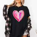Glittery Heart, Valentine's Day, Love Comfort Colors - Adult & Kids T-Shirts, Sweatshirts & Hoodies apparel design preview 1