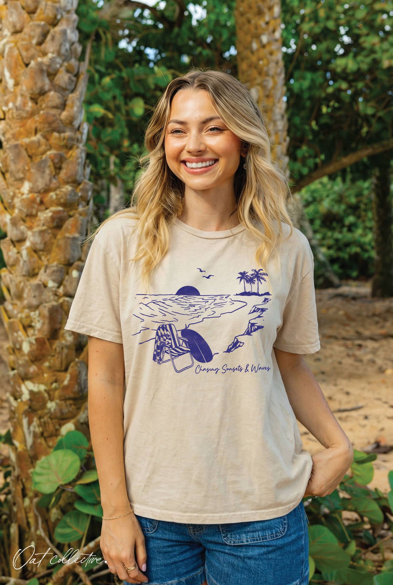 Chasing Sunsets Supima Mineral Washed - Adult & Kids T-Shirts, Sweatshirts & Hoodies apparel design preview 1