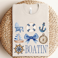 Boatin' Lake Style Graphic - Adult & Kids T-Shirts, Sweatshirts & Hoodies apparel design preview 1