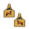 Farm Animal Tooled Leather Earrings Horse - Adult & Kids T-Shirts, Sweatshirts & Hoodies apparel design preview 1
