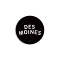 Des Moines Curved Logo Mini Circle Sticker - Adult & Kids T-Shirts, Sweatshirts & Hoodies apparel design preview 1