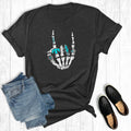 Turquoise Western Skeleton Hand Graphic - Adult & Kids T-Shirts, Sweatshirts & Hoodies apparel design preview 1