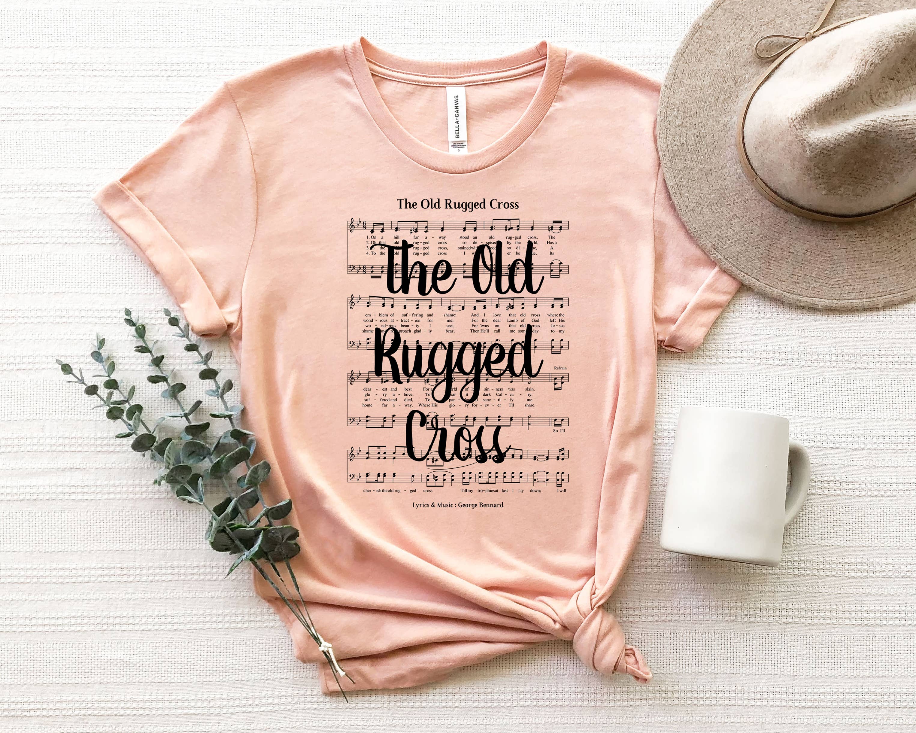 The Old Rugged Cross Hymn - Adult & Kids T-Shirts, Sweatshirts & Hoodies apparel design preview 1