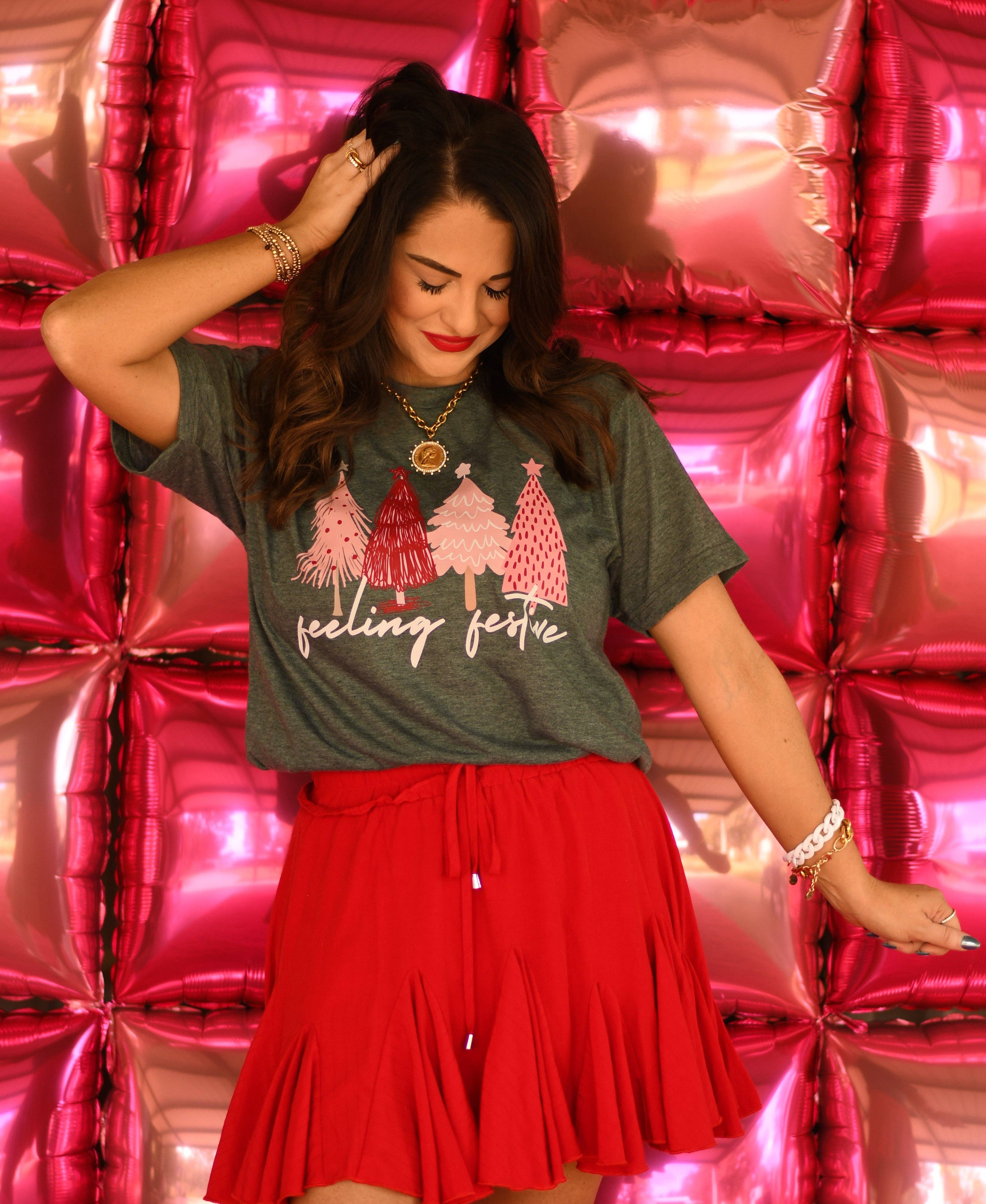 Feeling Festive Trees - Adult & Kids T-Shirts, Sweatshirts & Hoodies apparel design preview 1
