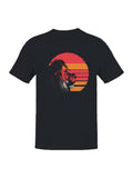 Retro Sunset Lion Silhouette Art Men's - Adult & Kids T-Shirts, Sweatshirts & Hoodies apparel design preview 1