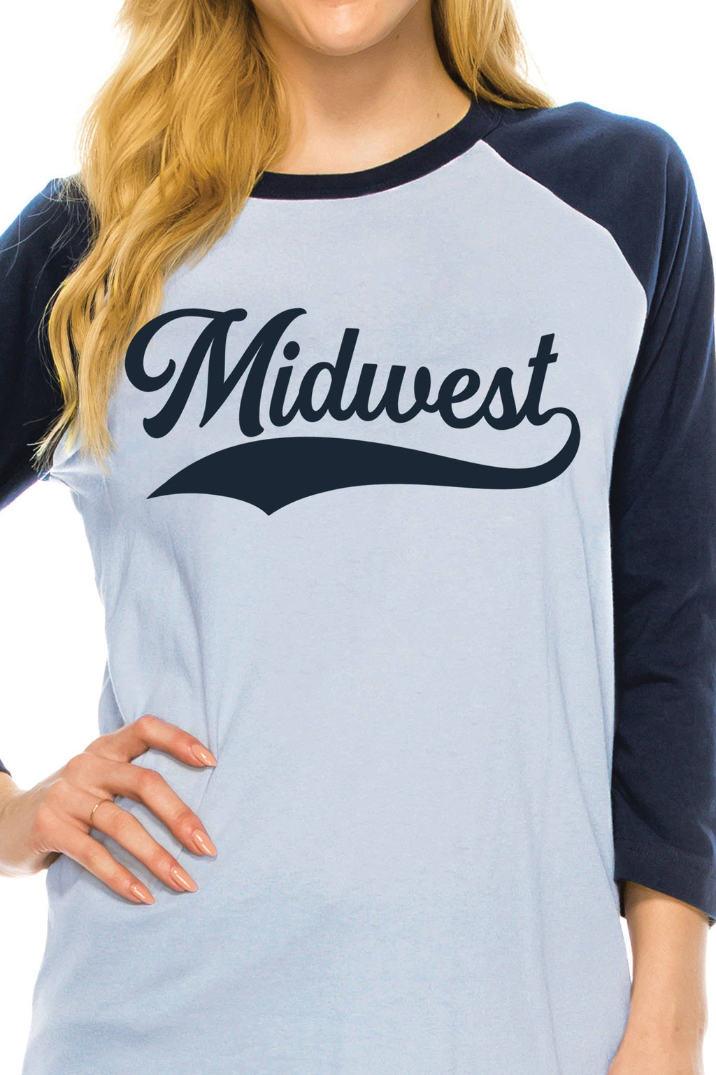 Midwest Puff Graphic Raglan - Adult & Kids T-Shirts, Sweatshirts & Hoodies apparel design preview 1