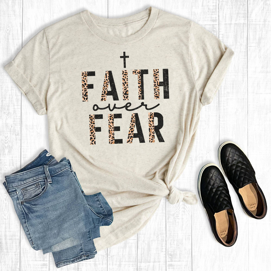 Faith Over Fear - Adult & Kids T-Shirts, Sweatshirts & Hoodies apparel design preview 1