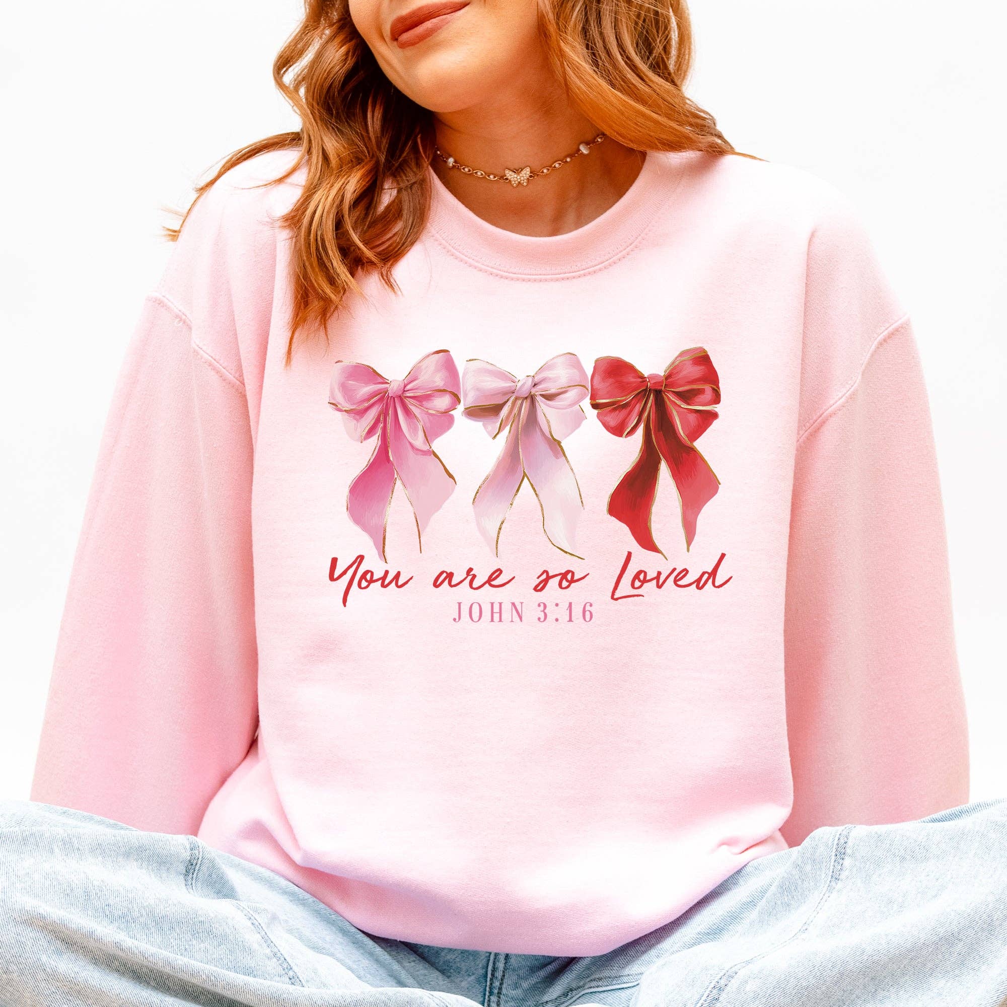 You Are Loved, Bible, Christian Valentine's Day - Adult & Kids T-Shirts, Sweatshirts & Hoodies apparel design preview 1