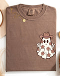 Cute Flower Ghost, Cowboy, Cowgirl, Halloween, Peace - Adult & Kids T-Shirts, Sweatshirts & Hoodies apparel design preview 1