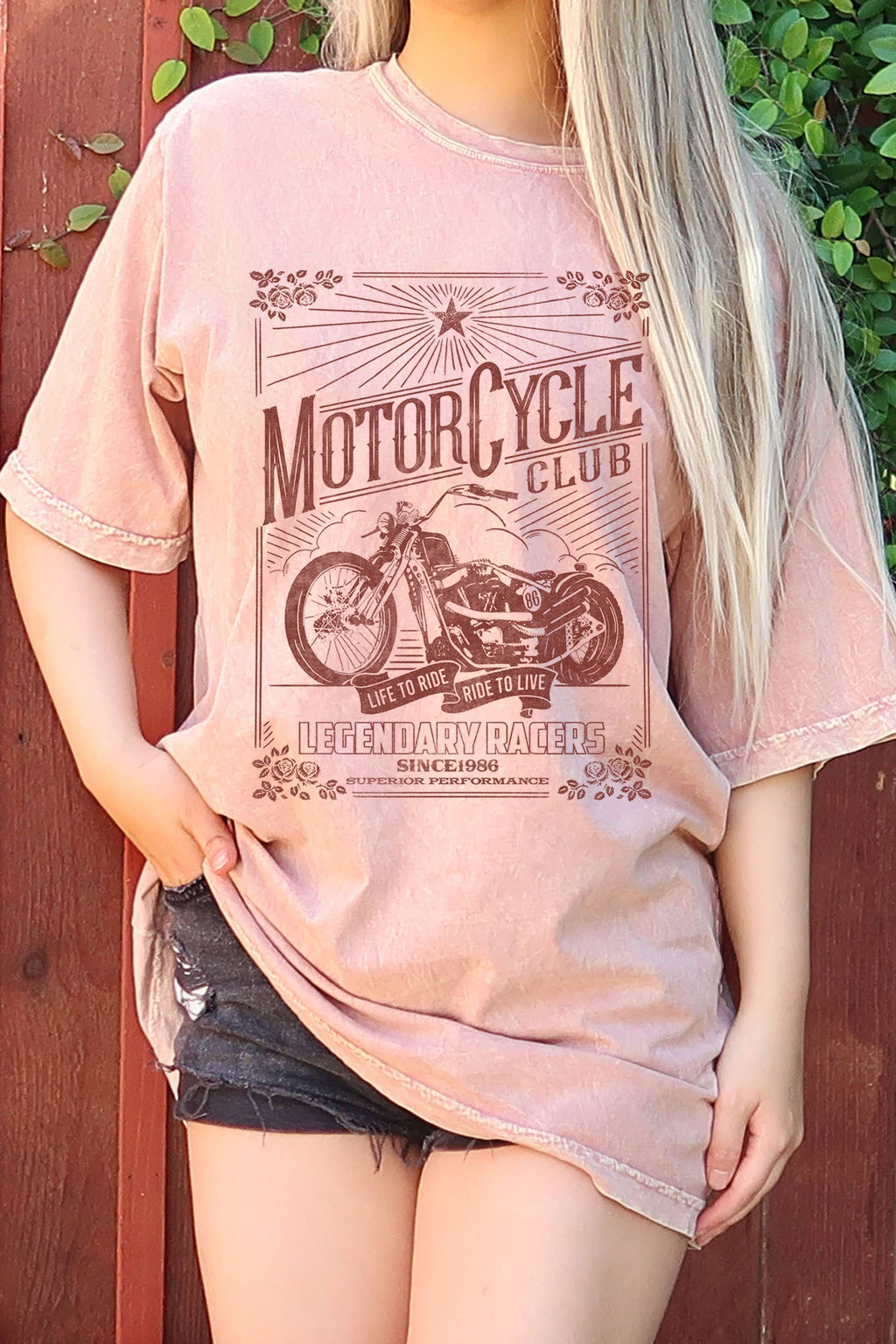 Motorcycle Club Oversize Mineral Graphic - Adult & Kids T-Shirts, Sweatshirts & Hoodies apparel design preview 1