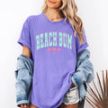 Beach Bum, Palm Trees, Varsity, Retro, Summer - Adult & Kids T-Shirts, Sweatshirts & Hoodies apparel design preview 1