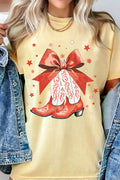 Howdy Christmas Ribbon Boots Graphic - Adult & Kids T-Shirts, Sweatshirts & Hoodies apparel design preview 1