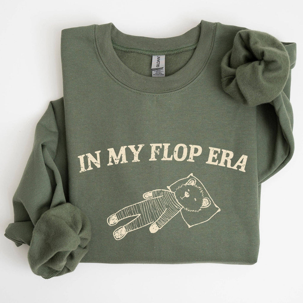 In My Flop Era, Bear, Meme, Aesthetic, Funny - Adult & Kids T-Shirts, Sweatshirts & Hoodies apparel design preview 1
