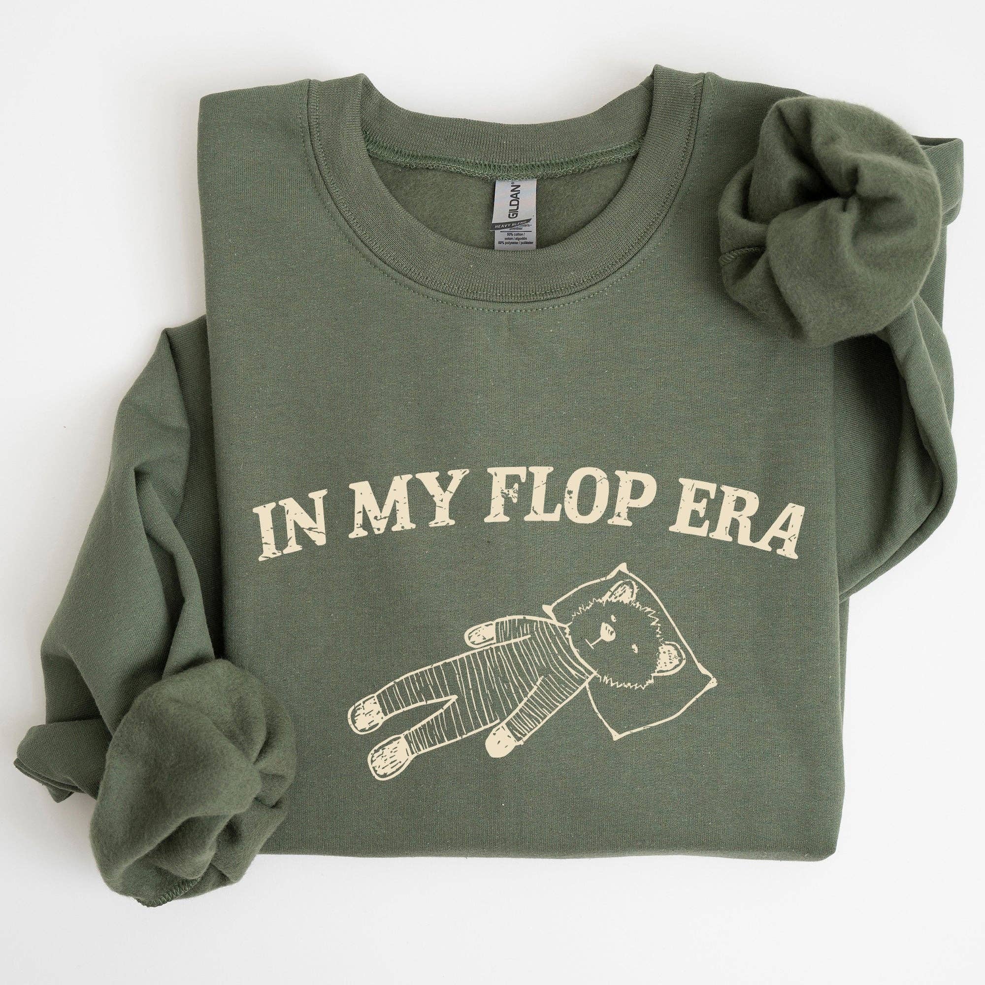In My Flop Era, Bear, Meme, Aesthetic, Funny - Adult & Kids T-Shirts, Sweatshirts & Hoodies apparel design preview 1