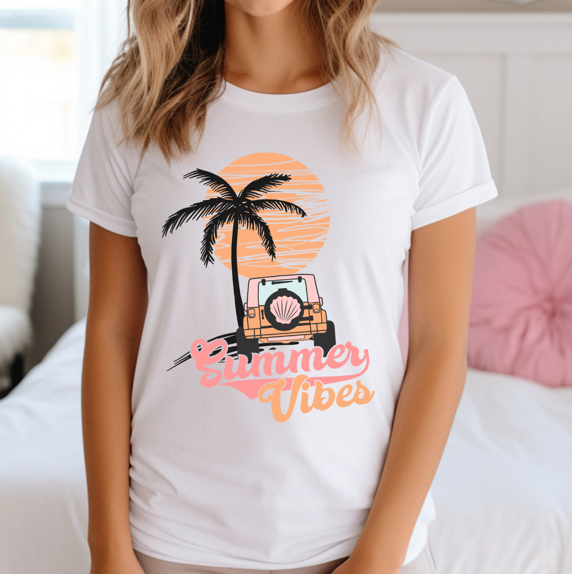 Summer Vibes Graphic - Adult & Kids T-Shirts, Sweatshirts & Hoodies apparel design preview 1